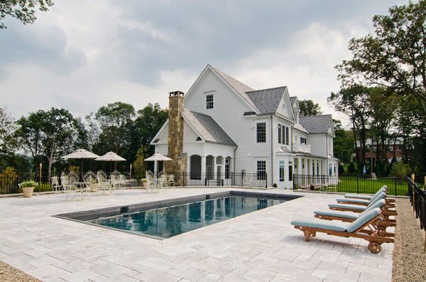 45 Deer Cliff — exterior view from rear, completed