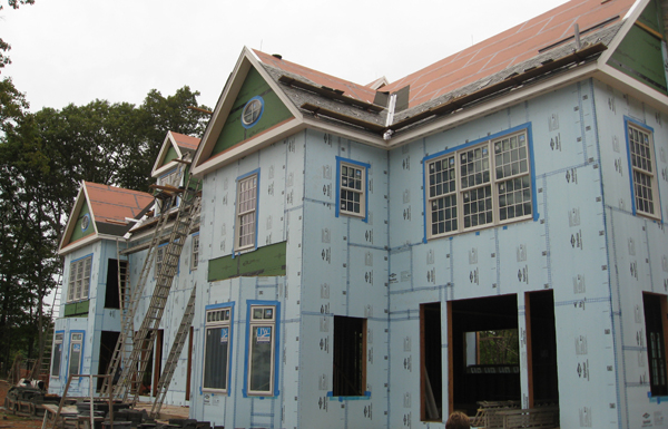 45 Deer Cliff — framing and foundation, construction 2011
