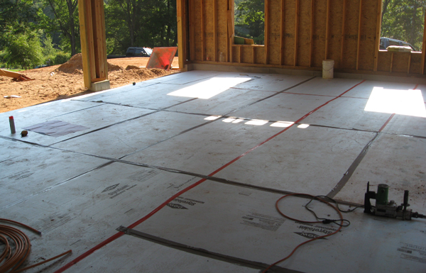 45 Deer Cliff — mechanical and ductwork, construction 2011